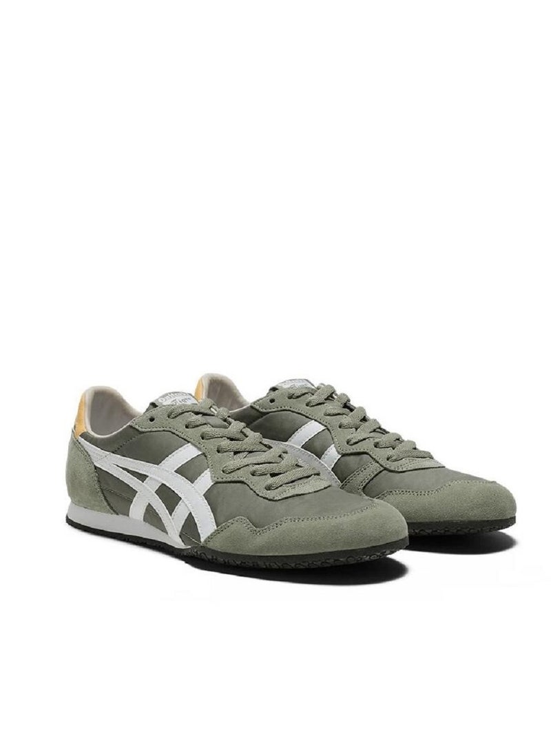 Onitsuka Tiger Serrano Men And Women Causal Athlesiure/Colorblock Sneakers Shoes Green/White  - Image 2