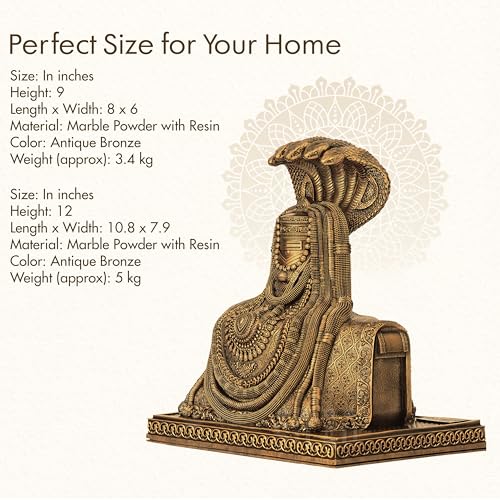 SILAII Tiruvannamalai Annamalaiyar Sculpture – Handcrafted Hindu Temple Idol | Lord Shiva Murti for Home, Office, Puja Décor | Spiritual Indian Art (1 FEET) - Image 5