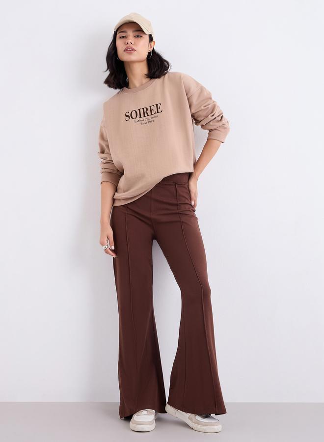 ستايلي بنطال محبوك واسع من الأسفل - Image 2