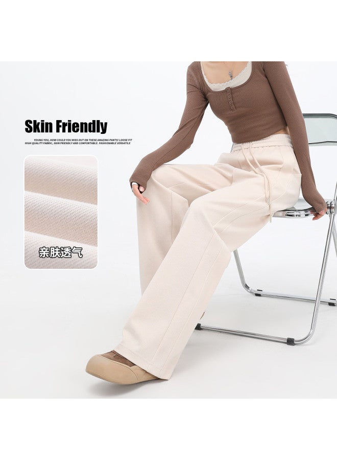Hstyle High-waist Slimming Banana Pants For Women - 2025 Spring Fashion Casual Versatile Wide-leg Trousers With Hip-covering Slim Fit - Image 2