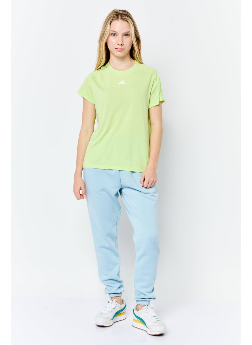 Adidas - Women Regular Fit Short Sleeve Outdoor T-Shirt, Pistachio Green - Image 1