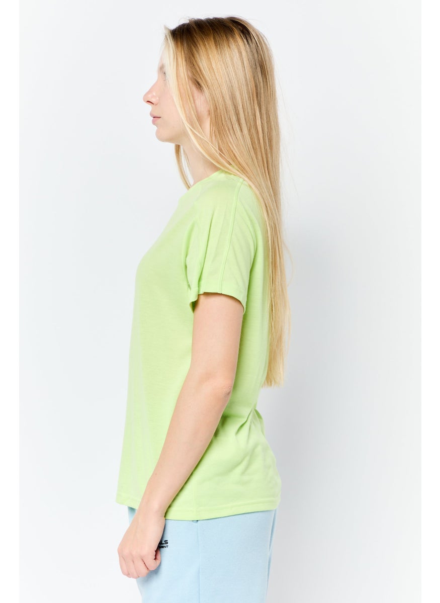 Adidas - Women Regular Fit Short Sleeve Outdoor T-Shirt, Pistachio Green - Image 1
