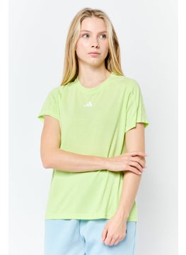 Adidas Women Regular Fit Short Sleeve Outdoor T-Shirt, Pistachio Green  - Image 1