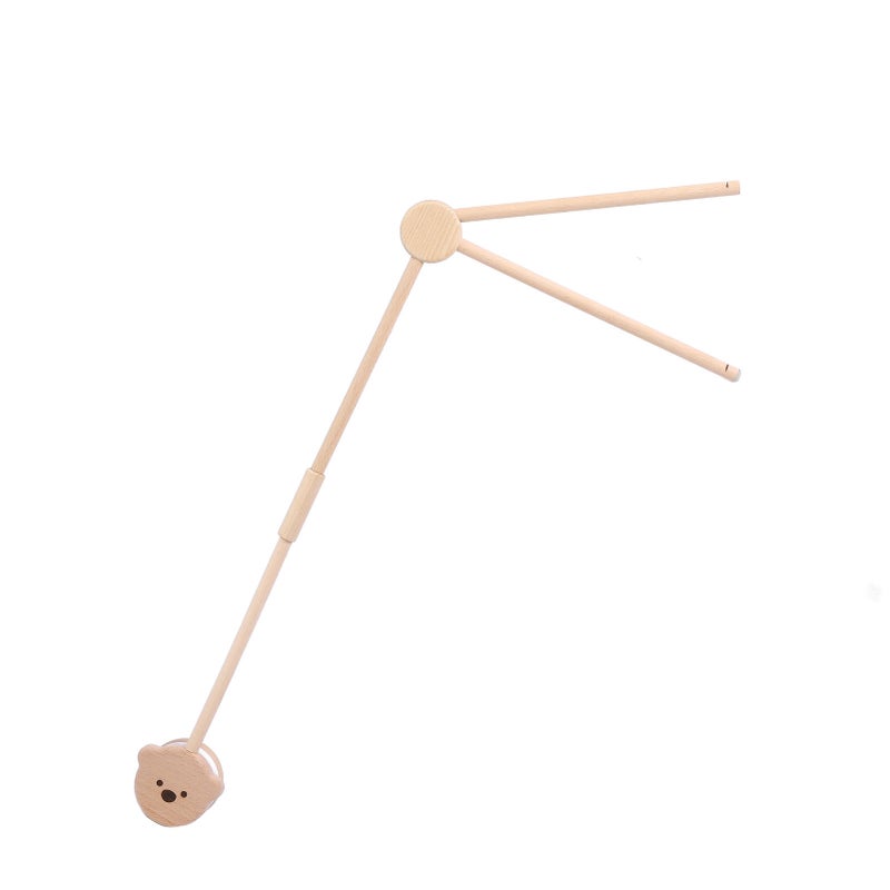 Baby Crib Mobile Arm Wooden Holder Mobile Hanging Attachment Gender Neutral Stuff - Image 4