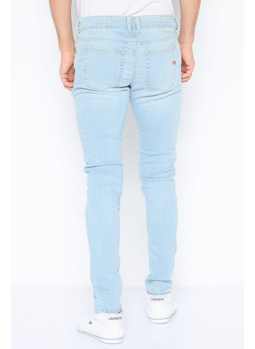 DIESEL Men Skinny Fit 1979 Sleenker Washed Stretchable Jeans, Light Blue  - Image 4