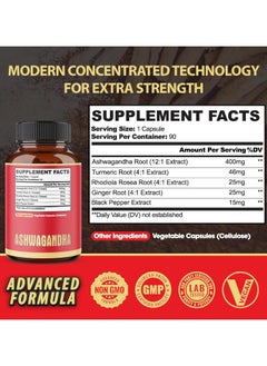 agobi Ashwagandha 5in1 Extra Strength, 90 Capsules  - Image 2