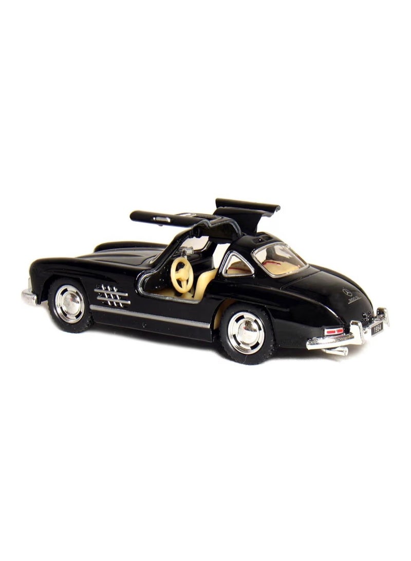 Kinsmart 1:36 Scale -1954 Mercedes-Benz 300 SL Coupé Die-Cast Car,Pull-Back Action-Black - Image 1