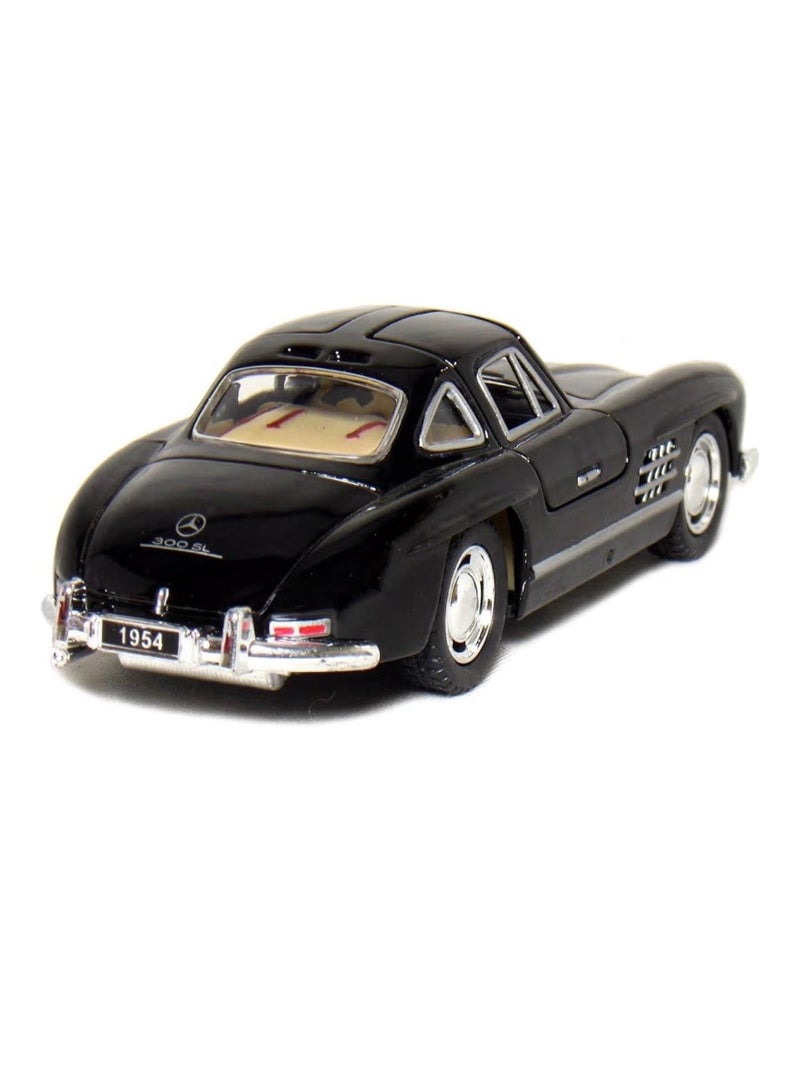 Kinsmart 1:36 Scale -1954 Mercedes-Benz 300 SL Coupé Die-Cast Car,Pull-Back Action-Black - Image 2