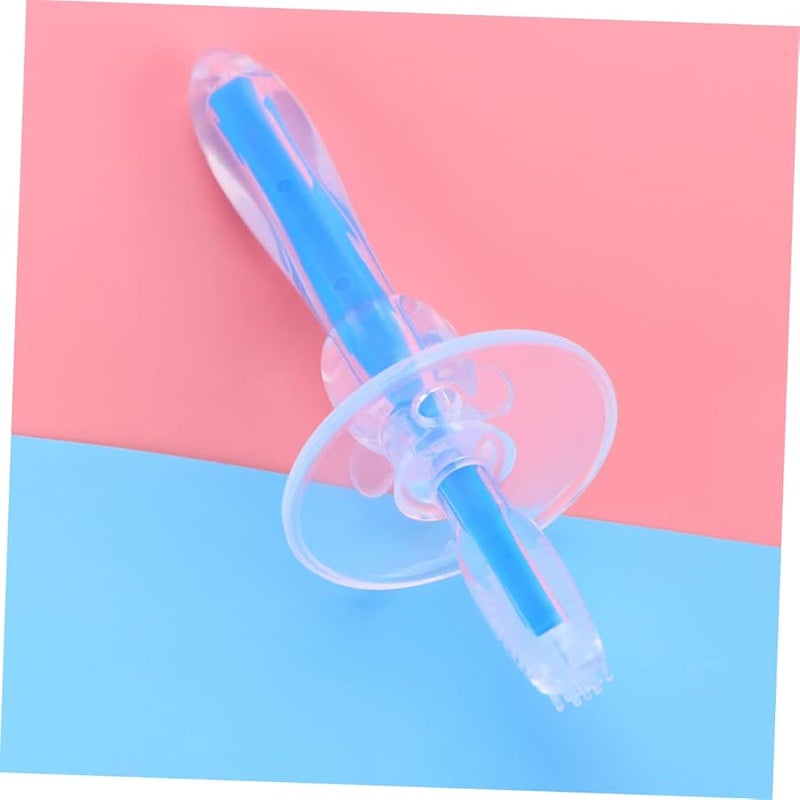 Extra Soft Bristle Silicone Toothbrush with Safety Guard Oral Massager Travel Friendly Design - Image 5