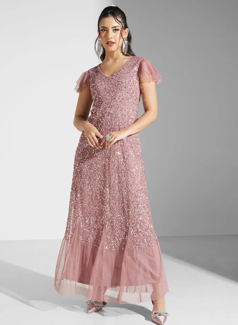 Namshi x Sequin Bodice Dress