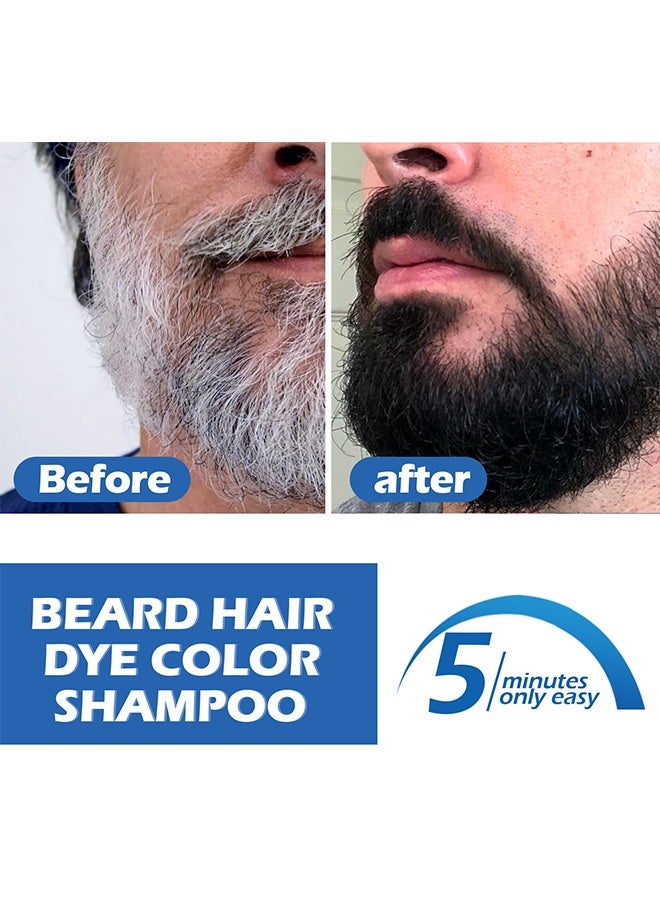 East Moon Moustache & Beard Color For Man - Black Beard Dye for Men, Instant Coloring, Darkening Sideburns, Mustache, and Facial Hair Grooming  - Image 3