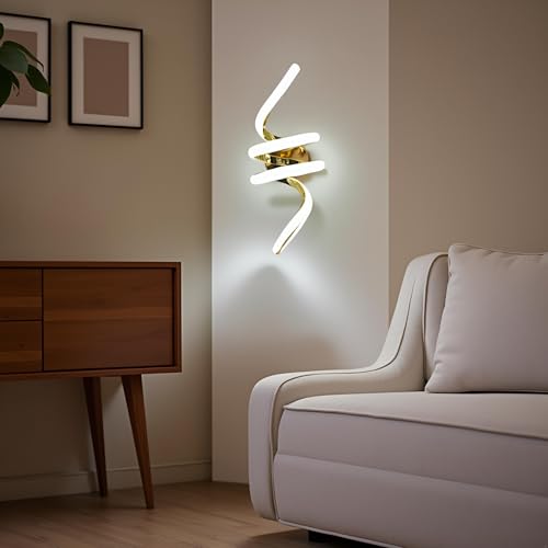 BrightLyt Wall Lamps for Bedroom/Living Room, Wall Lights for Home Decoration,Bathroom Mirror Side Lamps, Led Wall Lamps for Restaurants/Hotels/Cafe (3 in 1 Natural, Cool and Warm) - Image 3