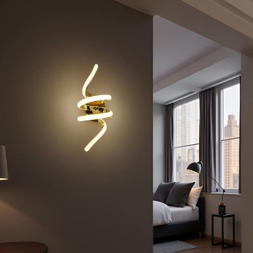 BrightLyt Wall Lamps for Bedroom/Living Room, Wall Lights for Home Decoration,Bathroom Mirror Side Lamps, Led Wall Lamps for Restaurants/Hotels/Cafe (3 in 1 Natural, Cool and Warm) - Image 1