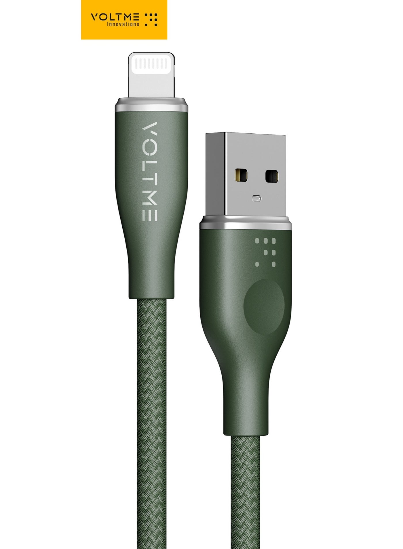 iPhone Lightning Cable 4ft (1.2m) - USB-A to Lightning 3A Fast Charging, Dual Nylon Braid, Zinc Alloy Connector, Durable Tangle-Free Wire, Hi-Speed Data Sync, Charger Compatible with iPhone 14/14 Pro/14 Pro Max/14 Plus, iPhone 13/12/11/X/XS/XR/8 Plus, iPad, iPod - Green