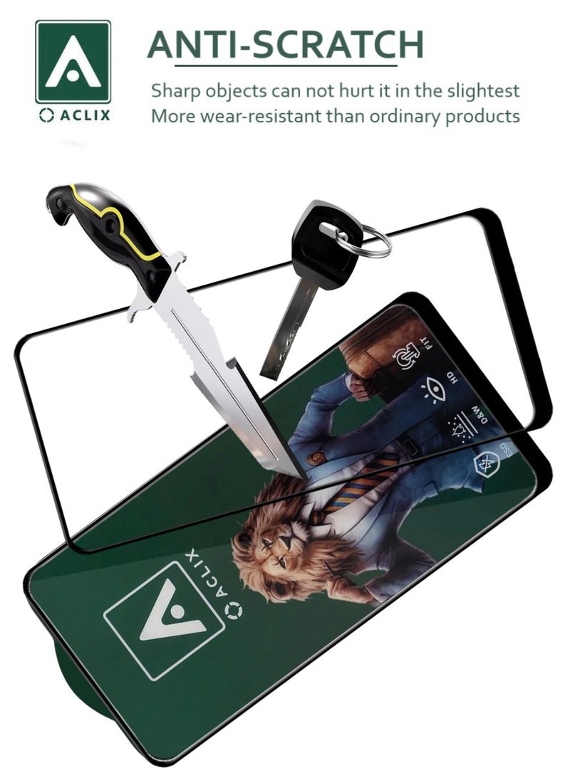 ACLIX 3 Pieces Antistatic ESD Dustproof Premium Quality High Definition Tempered Glass Screen Protector Designed For Oppo Reno8 T - Image 2