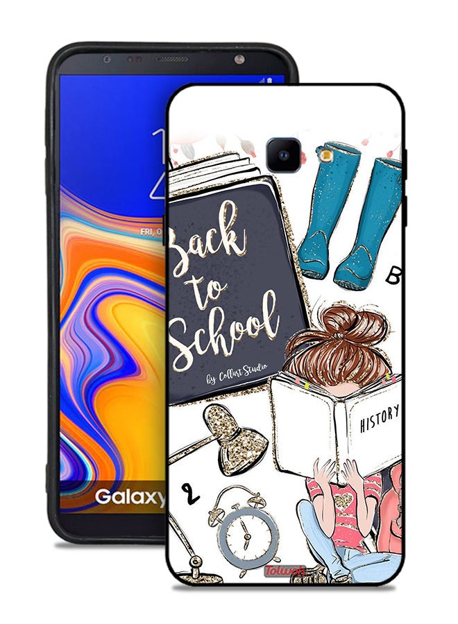 Tolwak Samsung Galaxy J4 Plus Protective Case Cover Back To School Girl Reading History - Image 1