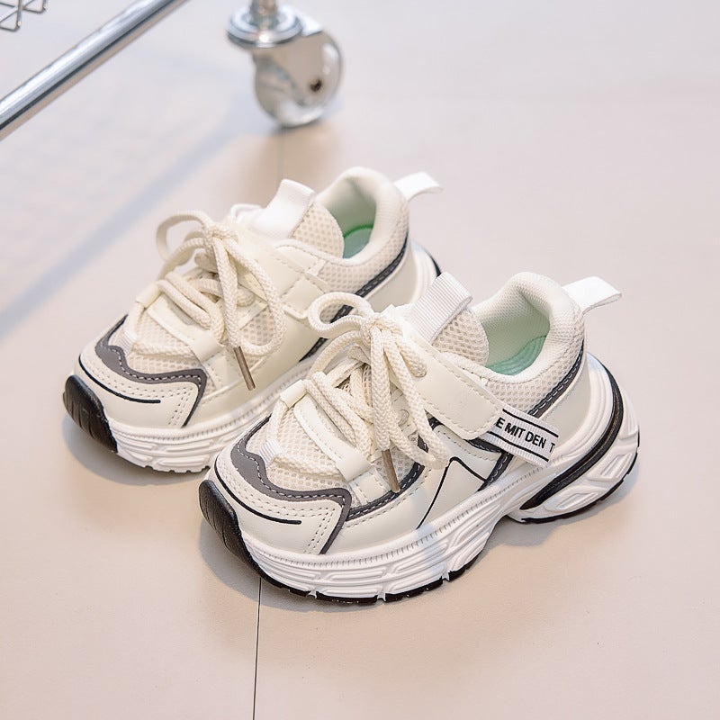 Mesh Sneakers Lightweight Flexible Sole Walking Shoes For Kids Indoor And Outdoor Activities - Image 1