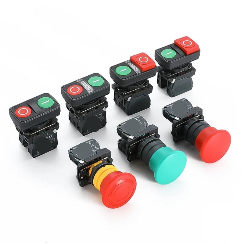 XB4 Emergency Stop Push Button Switch 22mm 1NO1NC 10A 220V White LED - Image 5