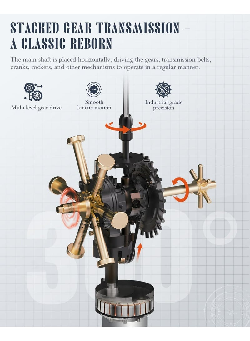 ROKR ROBOTIME ROKR Leonardo da Vinci's Helicopter Mechanical 3D Puzzle CGL01 - Image 3