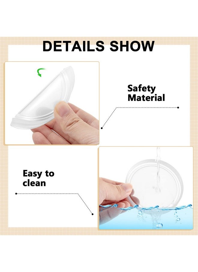 Tessco 40 Pcs Yogurt Jar Lids Set 20 Bamboo Lids with Silicone Sealing Rings 20 Pcs Plastic Yogurt Container Lids Clear Food Storage Replacement Lids Covers Compatible with Oui Yogurt Jars