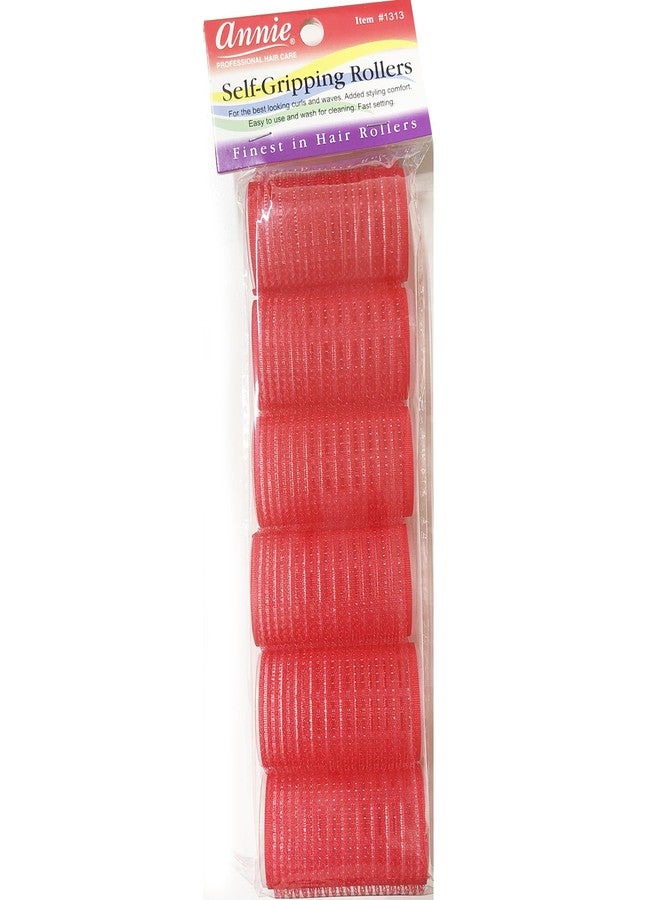 Annie Self-Gripping Rollers 1 1/4In 6Ct Red