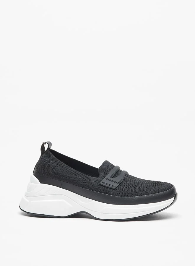 Le Confort Textured Slip-On Sneakers with Pull Tab