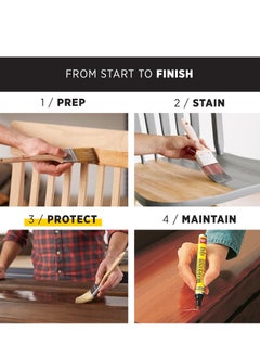 Minwax Minwax Fast Drying Polyurethane Spray, Protective Wood Finish, Clear Semi-Gloss, 11.5 oz. Aerosol Can(Packaging May Vary)  - Image 4