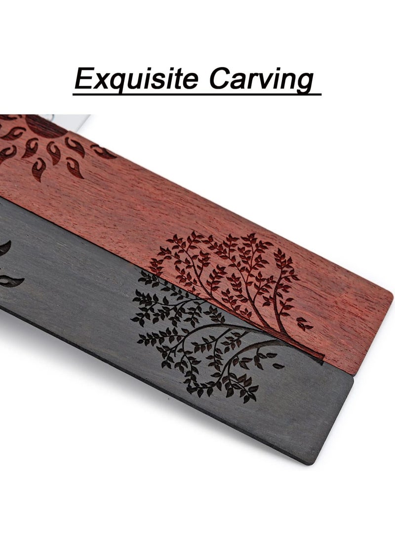 فوميمو علامة مرجعية خشبية، علامات مرجعية للكتب هدية للرجال والنساء، اكسسوارات علامات الكتب (الشمس والشجرة) - Image 5