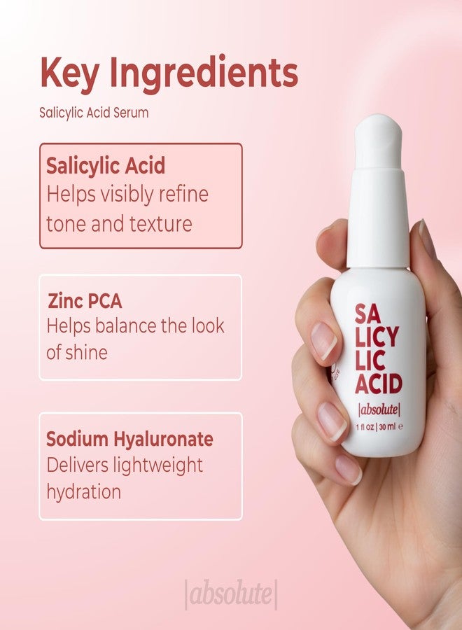 Absolute Salicylic Acid Serum 1% - Exfoliating Serum for Refined Pores & Smoother Looking Skin - Image 4