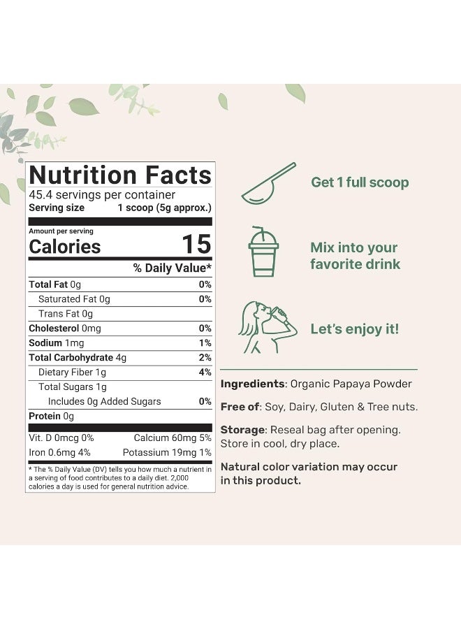 Micro Ingredients Organic Papaya Powder - Image 2