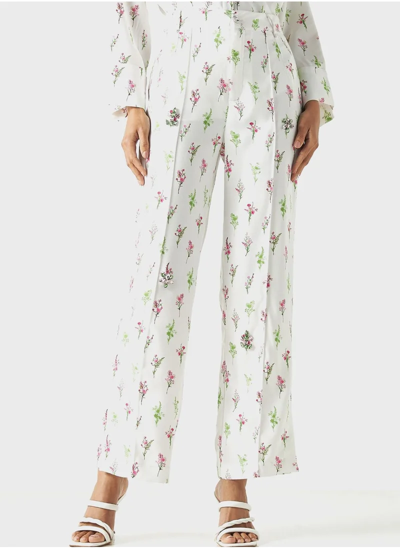 Iconic Side Slit Floral Pants