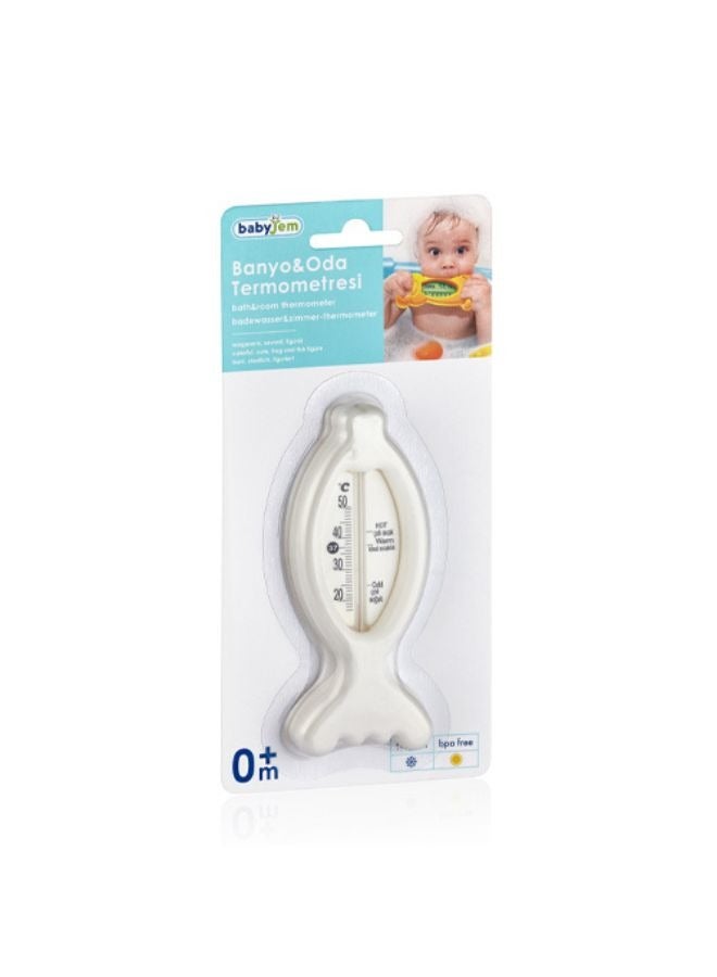 Babyjem Bath & Room Thermometer - Colorful Design with Cute Figures for Easy Temperature Control and Safe, Enjoyable Bath - Mercury-Free, Ideal for Babies and Newborns - Turquoise, 0 Months+ - Image 3