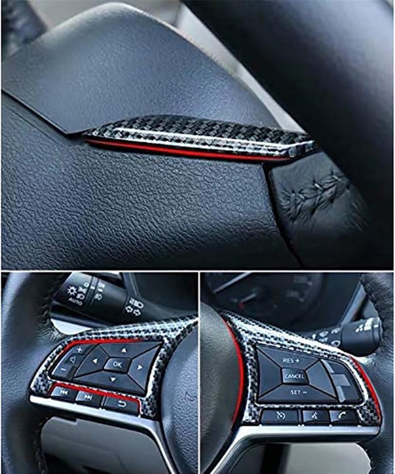 Wivplex Carbon Fiber Steering Wheel Cover Trim for Nissan - Image 4