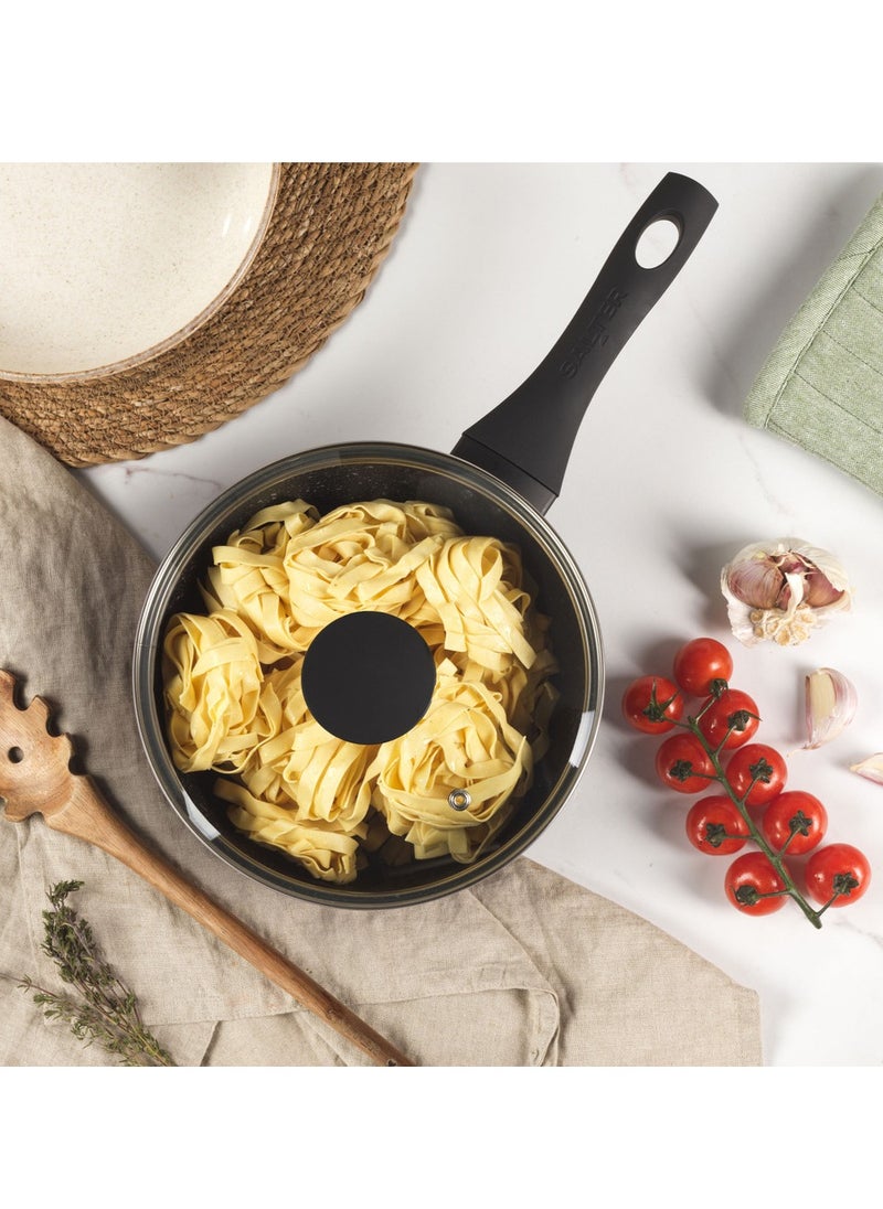 Salter - SALTER MEGASTONE 3PC PAN SET is  Ideal for Boiling, Simmering & Sautéing and Suitable for All Hobs, Silver - Image 1