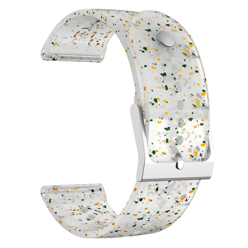 Y&D Silicone Glitter Transparent Sports Strap for Suunto 5 Peak & 9 Peak Watches – 22mm Replacement Watch Band, Breathable Lightweight Plastic Material - Image 1