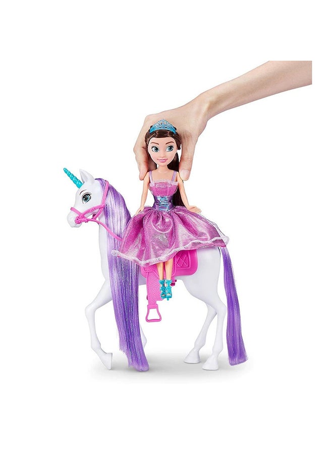 Zuru - Sparkle Girlz 10 Inch Princess Doll with Unicorn Playset - 10057 - Image 2