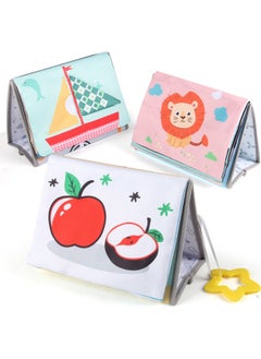 Generic Source 0-3 Years Old Baby Foldable Desk Calendar Cloth Book Three-dimensional Color Head Up Ha Ha Mirror Cloth Book Toy-color:061-1 Lion Desk Calendar Cloth Book Haha Mirror 153g-Specifications:Our Supports Labeling  - Image 2