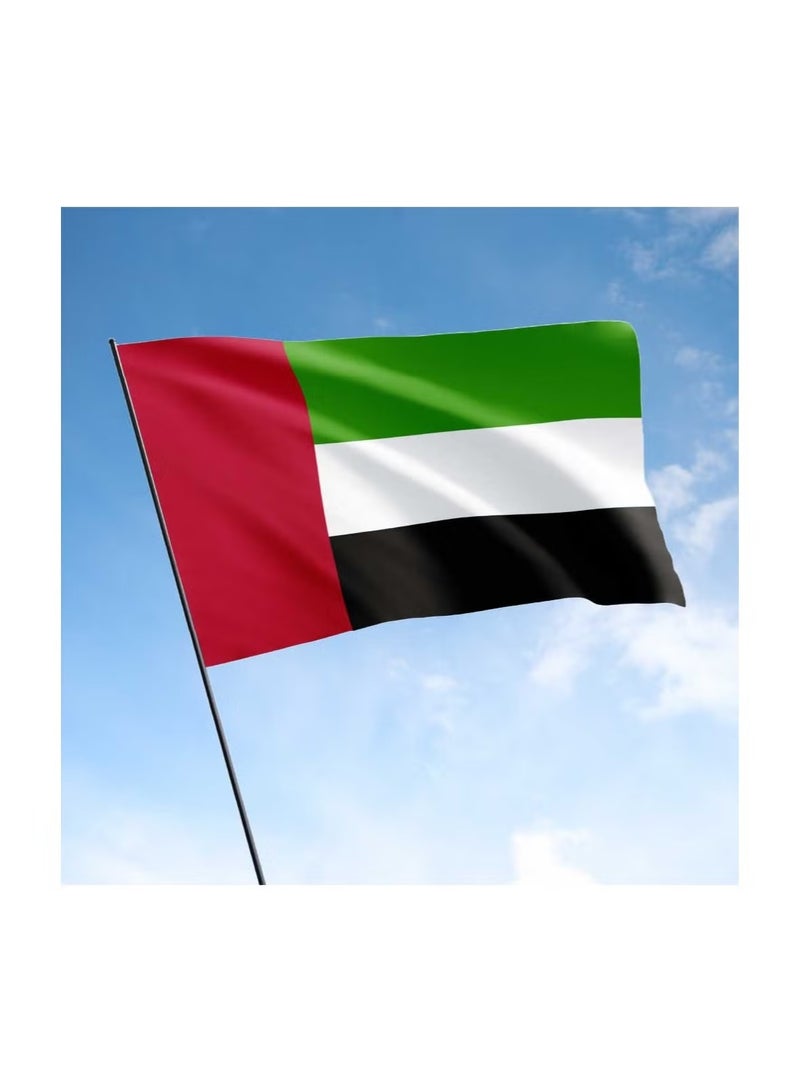 CIVORA UAE Satin Flag For Celebration-150 x 90 cm Large Flag For National Day,Home,Office & Events Decorations | Perfect For Indoor & Outdoor Use | Satin Flag For Kids,Adults And All Ages-Party Favor - Image 3