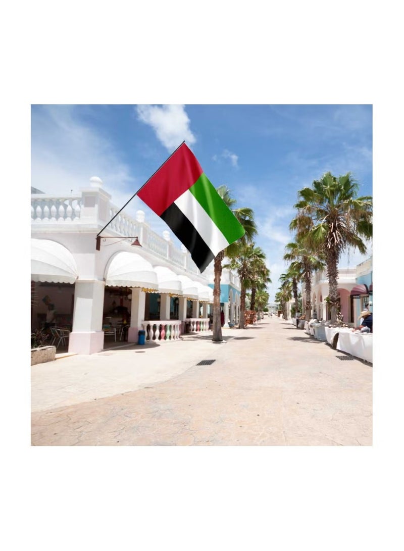 CIVORA UAE Satin Flag For Celebration-150 x 90 cm Large Flag For National Day,Home,Office & Events Decorations | Perfect For Indoor & Outdoor Use | Satin Flag For Kids,Adults And All Ages-Party Favor - Image 4