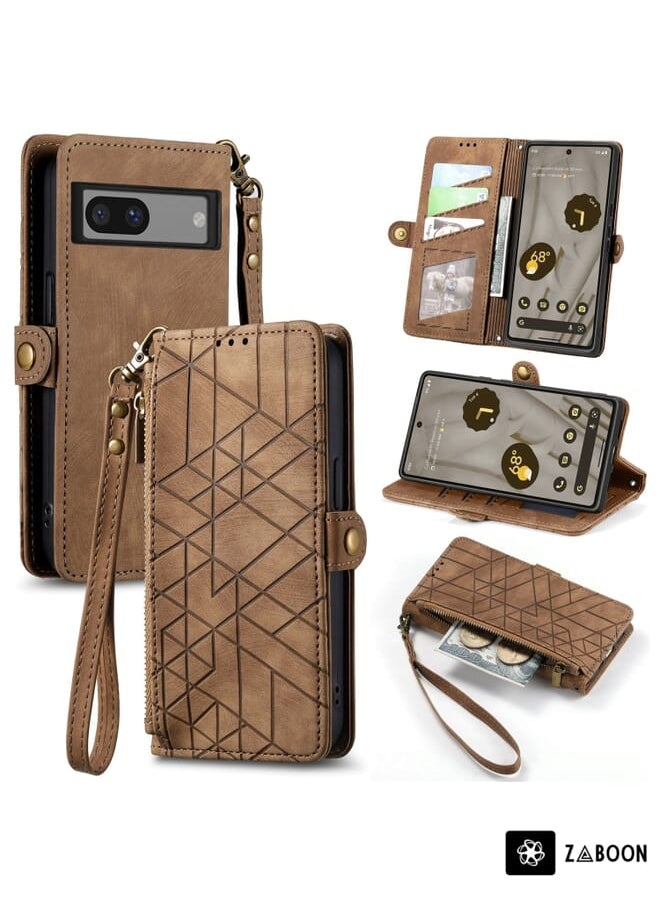 Zaboon - Protective Case For vivo Y75 5G Protective Case Foreign/T1 5G Protective Case Foreign/Y55 5G Protective Case Foreign Crazy Horse Texture Magnetic Buckle Leather - Image 1