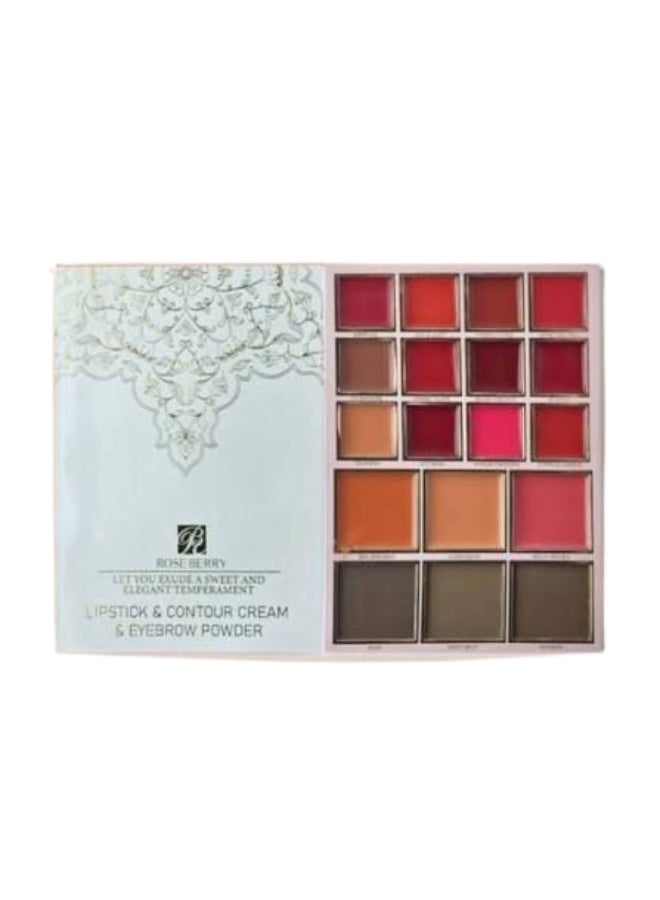 روز بيري مصحح حواجب - روج - كونتور كريمي - بلاشر - هايلايتر - ايشادو - Image 1