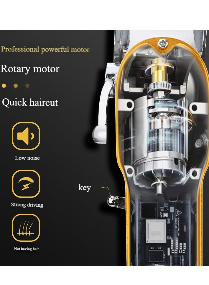 Professional Hair Clippers for Men, Hair Cutting Kit, Rechargeable Cordless Hair Clippers with  Display - Image 2