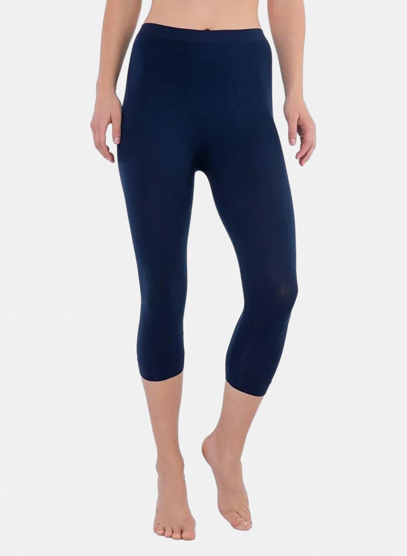 Carina Elastic Waist Pantacourt Legging - Image 1