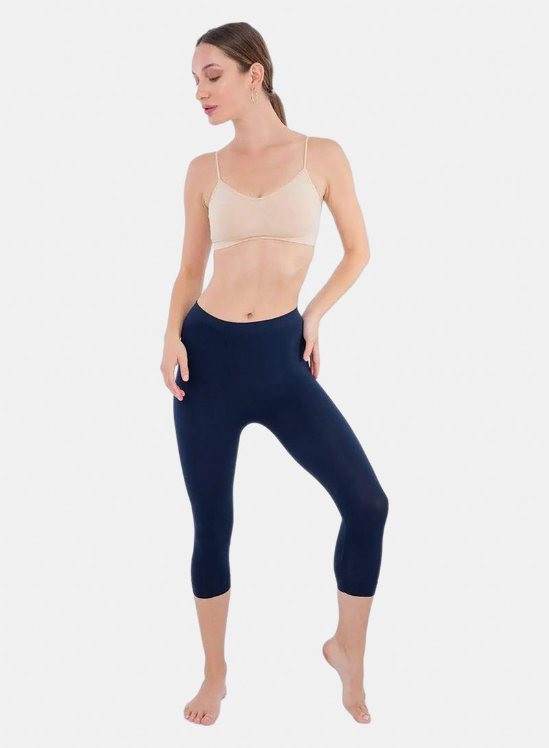 Carina Elastic Waist Pantacourt Legging - Image 4