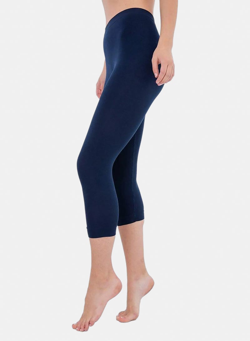 Carina Elastic Waist Pantacourt Legging - Image 2