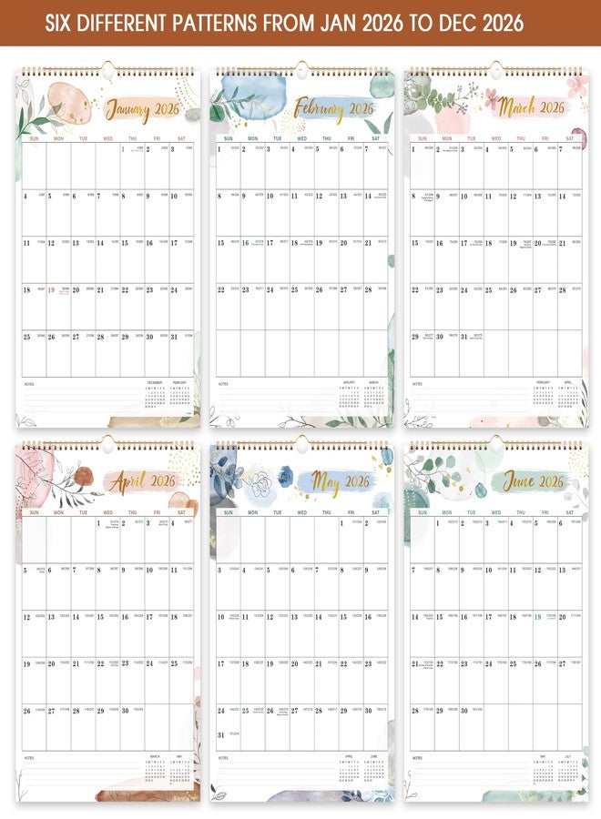 Feteulo Calendar 2026 - Wall Calendar 2026, 12 Months Calendar 2026, 12 x 17 In, Jan. 2026 - Dec. 2026, Twin-Wire Binding, Hanging Hook, Unruled Blocks, Julian Dates, Thick Paper - Image 4