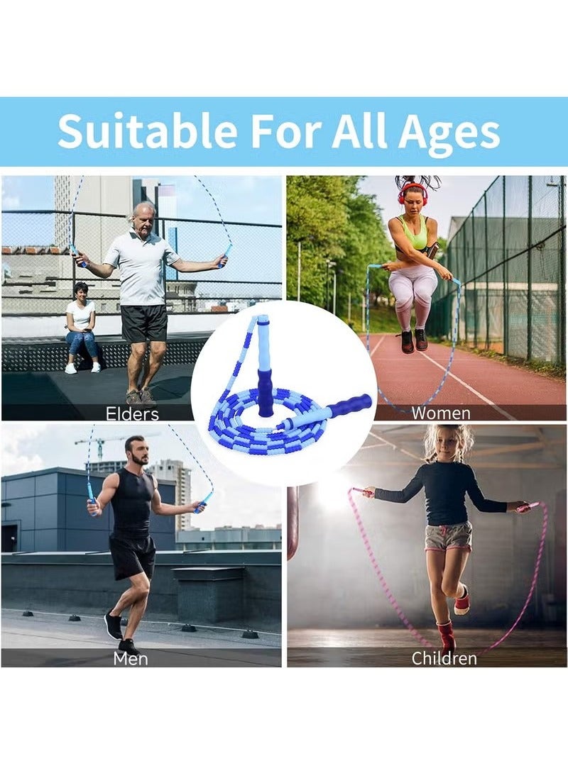 Generic 2 Pieces Jump Rope, Adjustable Length Tangle-Free Segmented Soft Beaded Skipping Rope, Fitness Jump Rope for Kids, Man, and Women Weight Loss - Image 5