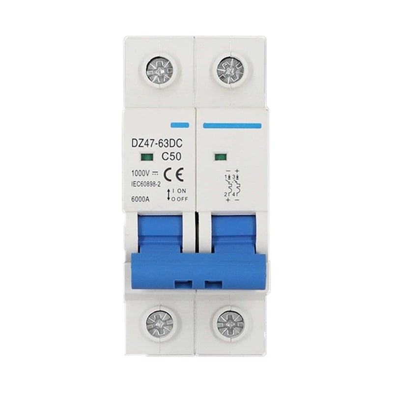 Circuit Breaker, 2P 1000V MCB Solar Mini Circuit Breaker Overload Protection Switch Photovoltaic PV(10a) - Image 3