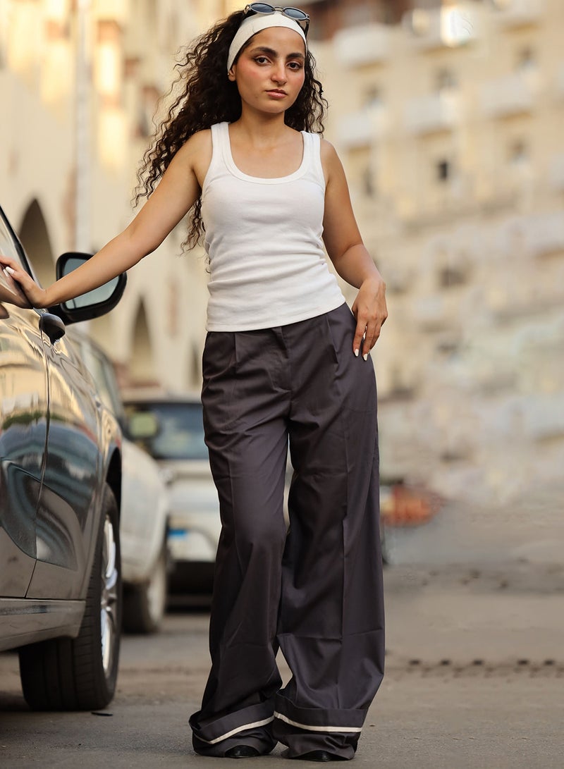 THE IMPOSTER Women’s Grey Pants - Image 1