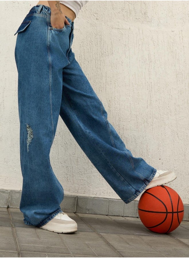 Hubberholme Indigo Jeans For Women  - Image 2